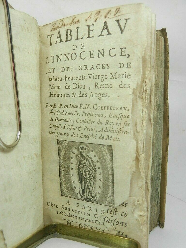 TABLEAU DE L'INNOCENCE BY NICOLAS COEFFETEAU 1621 Extremely Rare First Edition