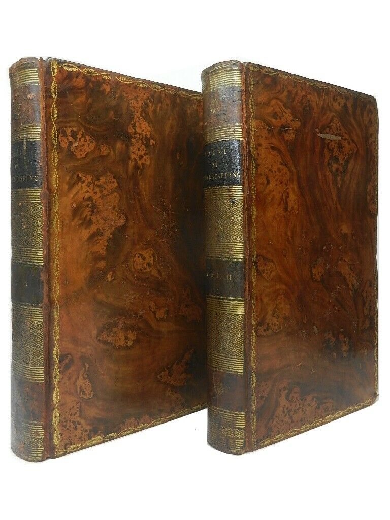 AN ESSAY CONCERNING HUMAN UNDERSTANDING BY JOHN LOCKE 1796 In Two Volumes