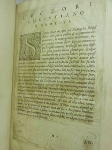 HUGONIS GROTII ANNOTATIONES IN LIBROS EVANGELIORUM 1641 Hugo Grotius