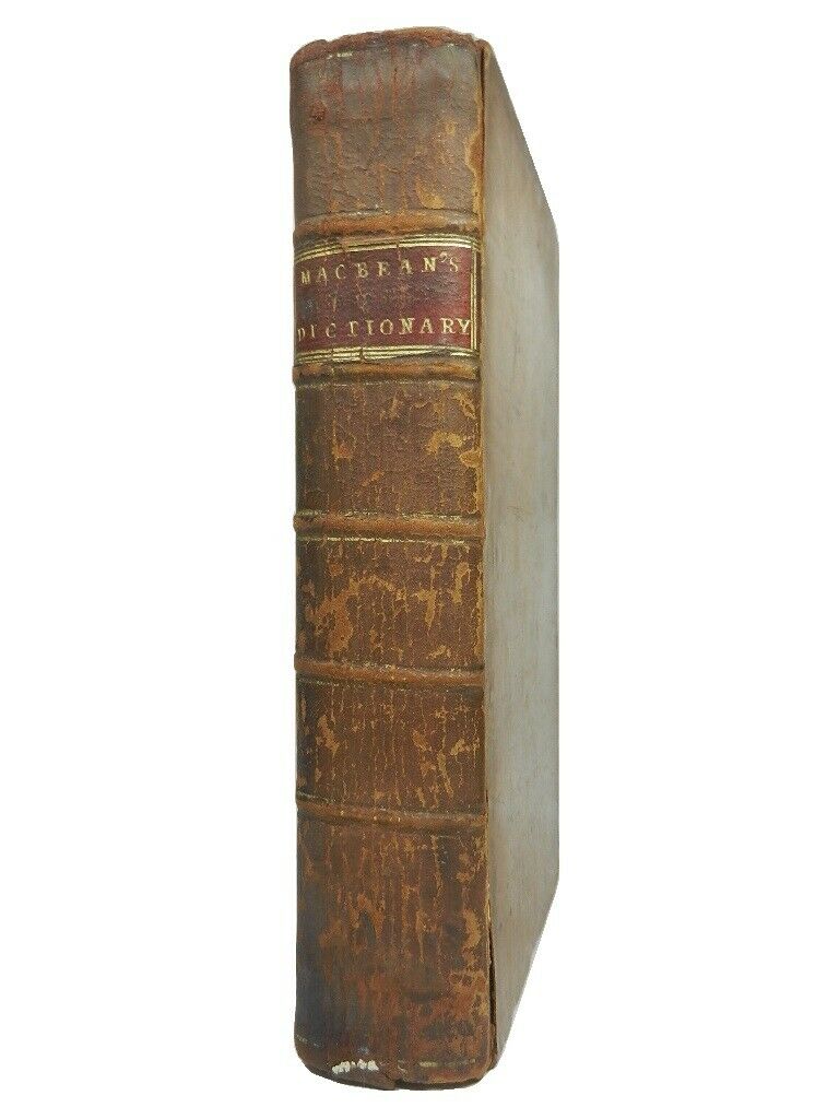 A DICTIONARY OF ANCIENT GEOGRAPHY BY ALEXANDER MACBEAN 1773 FIRST EDITION