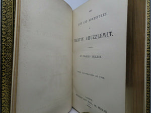 MARTIN CHUZZLEWIT BY CHARLES DICKENS 1844 FIRST EDITION, FINE BAYNTUN RIVIERE BINDING