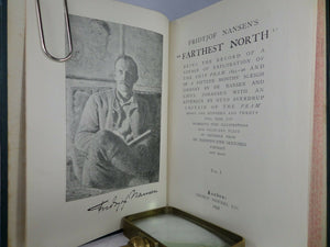 FARTHEST NORTH BY FRIDTJOF NANSEN 1898 SECOND EDITION IN TWO VOLUMES