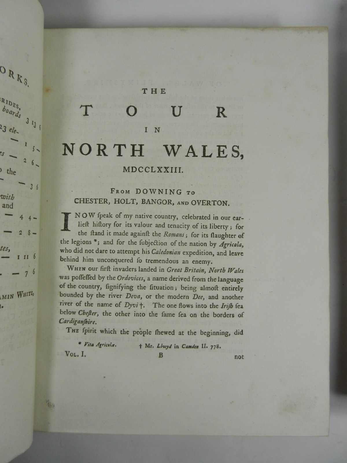 A TOUR IN WALES BY THOMAS PENNANT 1784 Second Edition, Leather-Bound