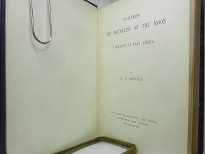 TOWARDS THE MOUNTAINS OF THE MOON BY M. A. PRINGLE 1884 First Edition