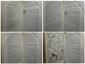 GEOGRAPHIA SACRA BY SAMUEL BOCHART 1707-1712 FOLIO WITH FOLDING MAPS