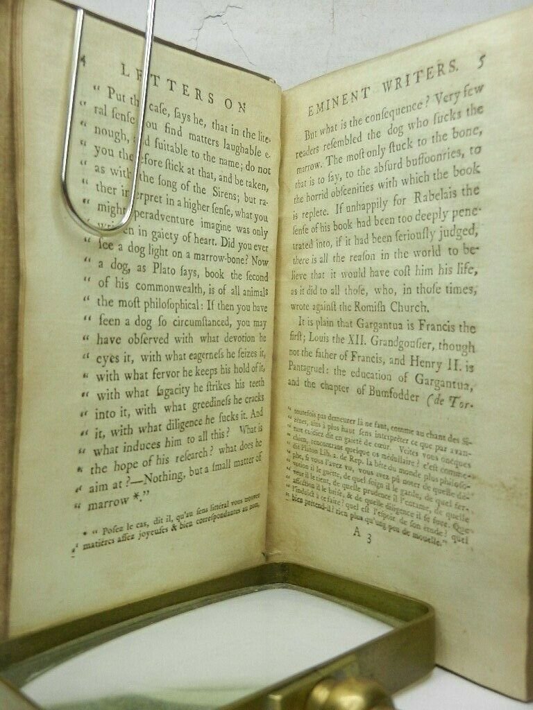 VOLTAIRE 1769 ENGLISH TRANS; LETTERS ADDRESSED TO HIS HIGHNESS THE PRINCE OF *****