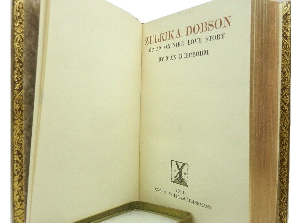 ZULEIKA DOBSON BY MAX BEERBOHM 1911 First Edition, Bayntun Fine Leather Binding In Slipcase