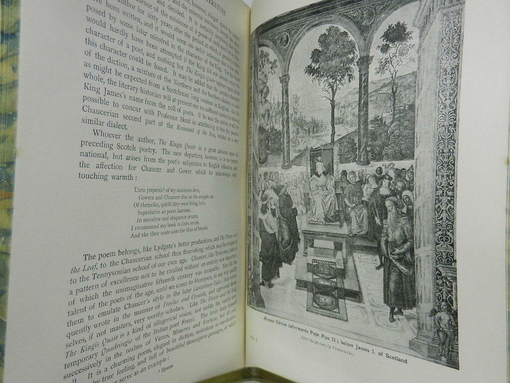 ENGLISH LITERATURE BY GARNETT & GOSSE 1903-1906 BICKERS TREE-CALF BINDINGS IN FOUR VOLUMES