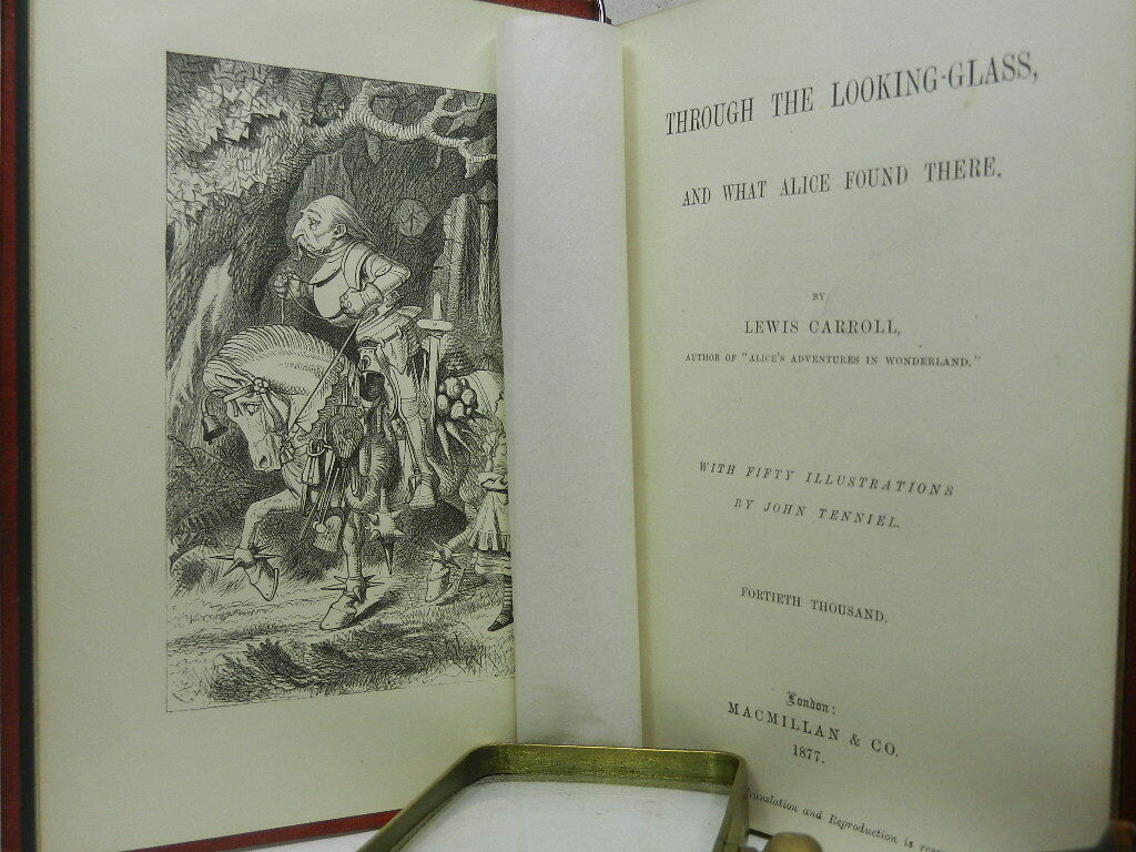 ALICE'S ADVENTURES IN WONDERLAND & THROUGH THE LOOKING-GLASS 1877 LEWIS CARROLL, UNIFORM EDITIONS