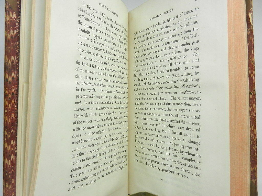 HISTORY, TOPOGRAPHY & ANTIQUITIES OF WATERFORD BY R.H. RYLAND 1824 First Edition