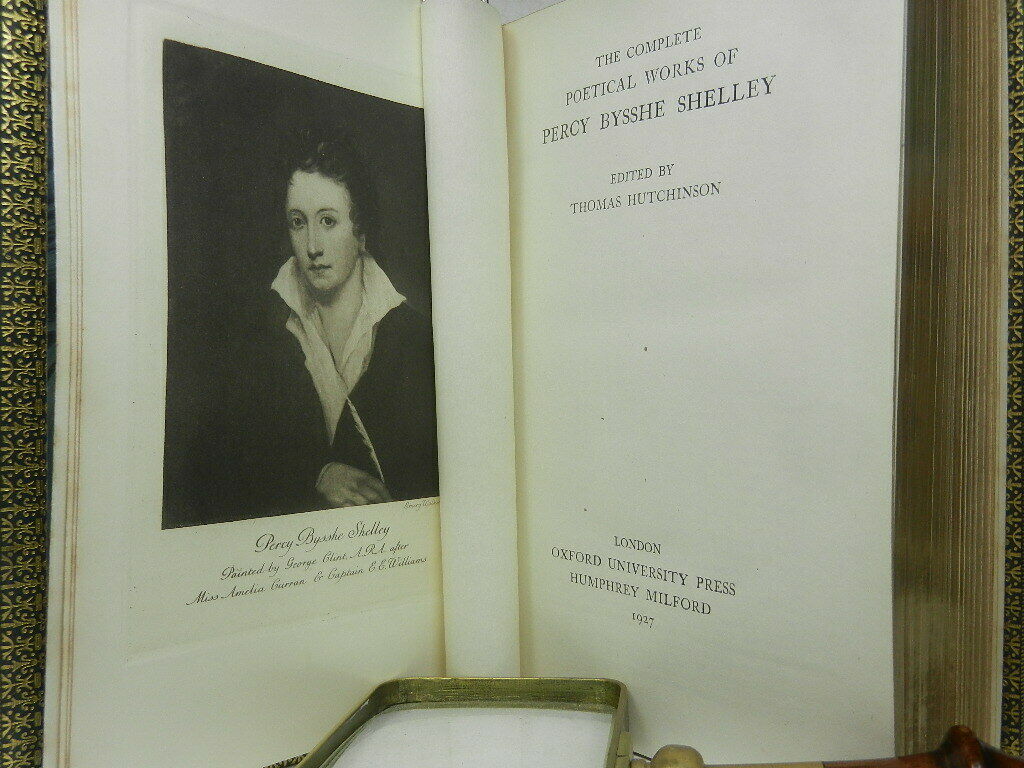 THE COMPLETE POETICAL WORKS OF PERCY BYSSHE SHELLEY 1927 Fine Riviere Binding