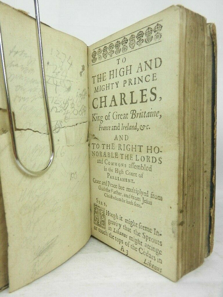 CHRISTS GRATIOUS MESSAGE FROM THE THRONE OF GRACE BY TIMOTHY BATT 1644 RARE BOOK