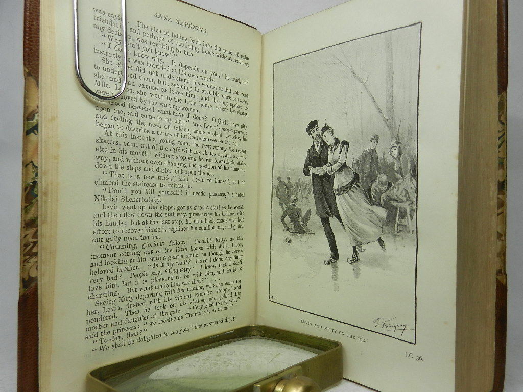 ANNA KARENINA BY LEO TOLSTOY, C.1890, Illustrated by Paul Frenzeny, Fine Binding
