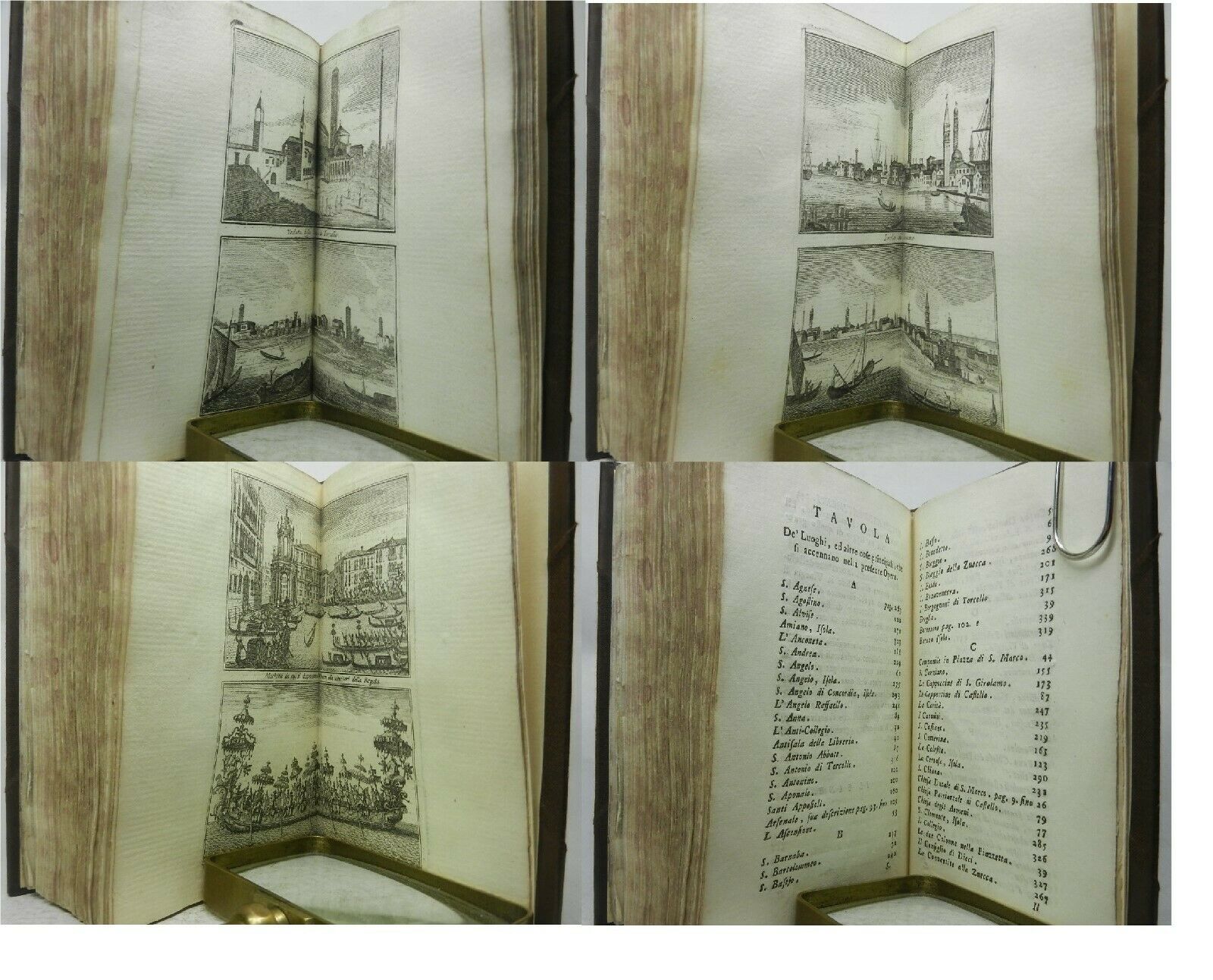 FORESTIERO ILLUMINATO INTORNO LE COSE PIU RARE... GIOVANNI BATTISTA ALBRIZZI 1761 Rare Venice Guidebook