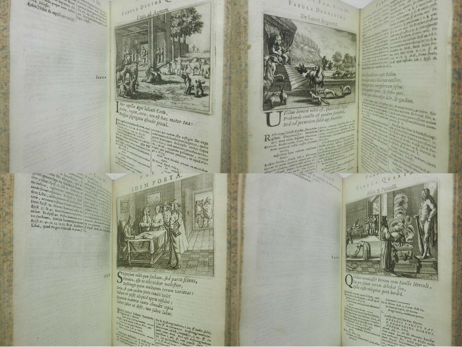 THE FABLES OF AESOP & PHAEDRUS IN LATIN & GREEK 1667 First Edition, Illustrated