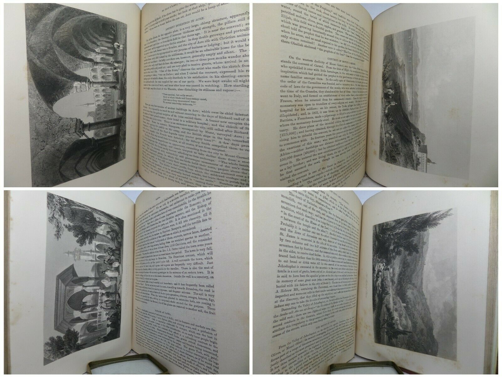 SYRIA AND THE HOLY LAND ILLUSTRATED BY JOHN CARNE CIRCA 1861 TWO VOLUMES IN ONE