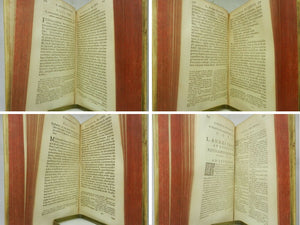 THE WORKS OF LUCIUS ANNAEUS SENECA IN THREE VOLUMES 1672-1673 Vellum-Bound