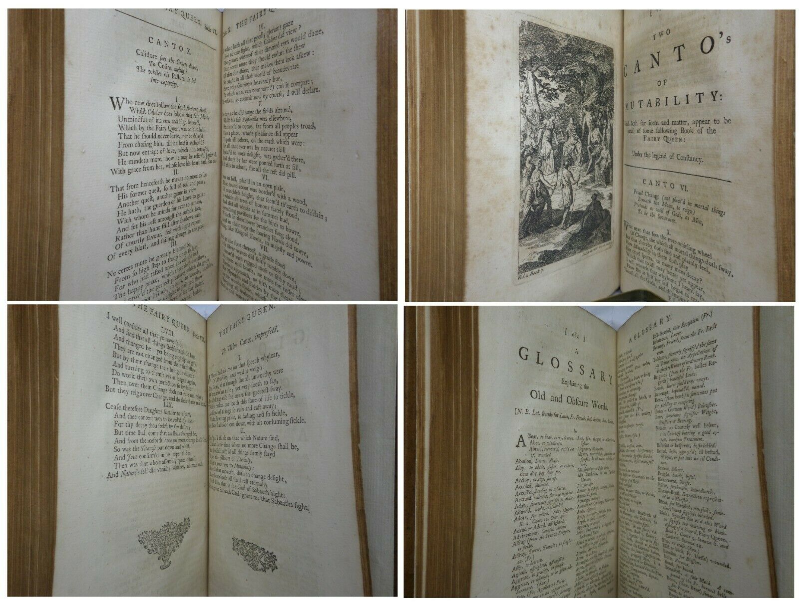 THE FAIRY QUEEN BY EDMUND SPENSER 1758 IN TWO VOLUMES