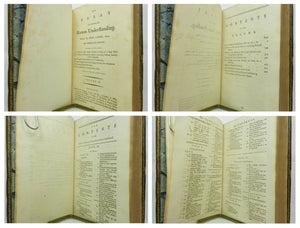 AN ESSAY CONCERNING HUMAN UNDERSTANDING BY JOHN LOCKE 1796 In Two Volumes