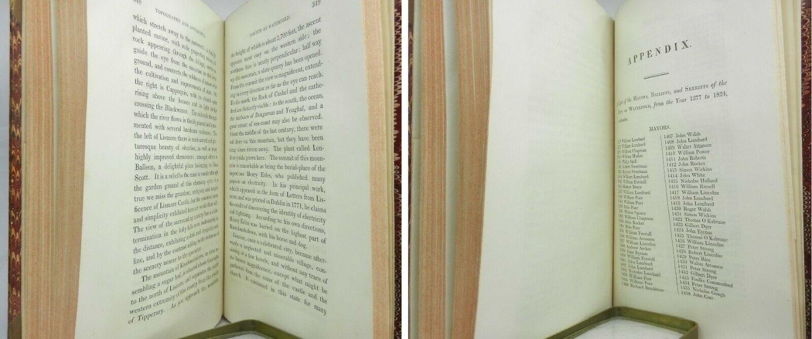 HISTORY, TOPOGRAPHY & ANTIQUITIES OF WATERFORD BY R.H. RYLAND 1824 First Edition