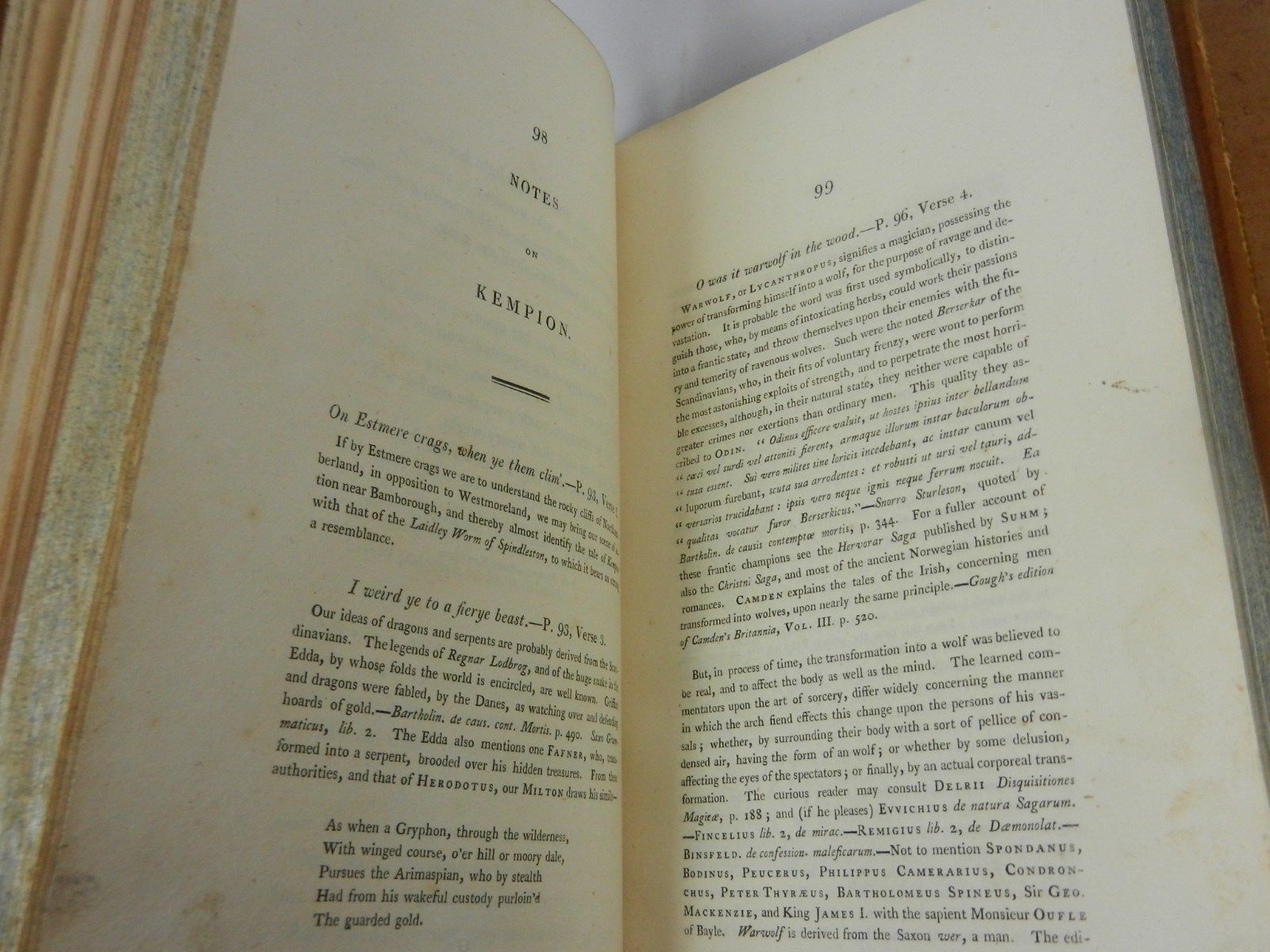 MINSTRELSY OF THE SCOTTISH BORDER BY SIR WALTER SCOTT 1802 First Edition